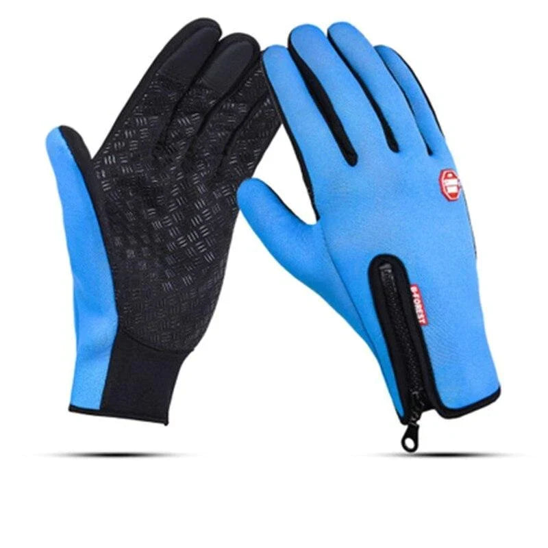 Détail des gants tactiles unisexes pour smartphone, parfaits hiver, cyclisme, randonnée. Tissu respirant.