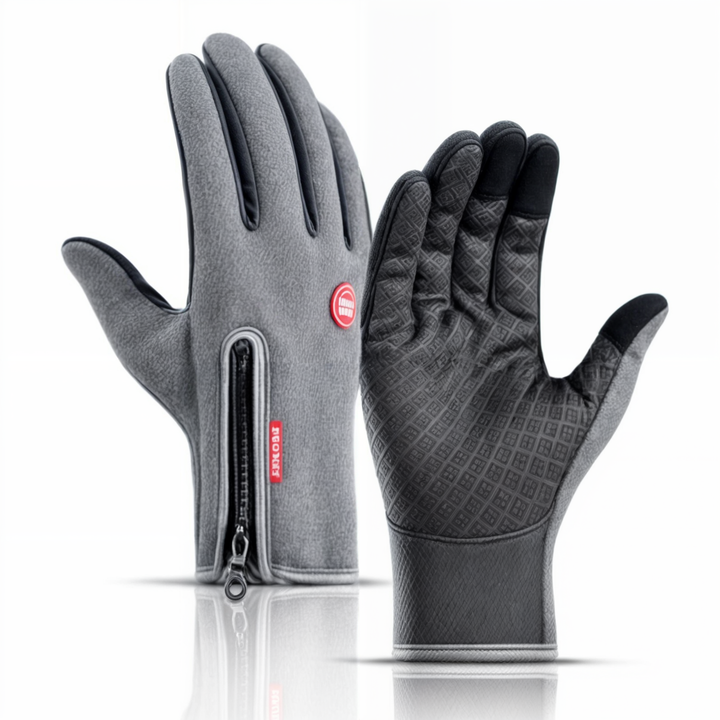 Paire de gants d'hiver polyvalents : thermiques, tactiles, coupe-vent. Parfaits pour ski, cyclisme, randonnée.