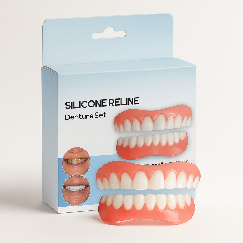 Ajustement Prothèse Dentaire, gel de fixation pour confort buccal et stabilité quotidienne du dentier.