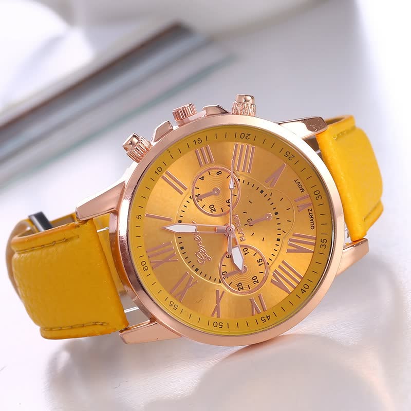 Montre classique femme, présentée élégamment. Un accessoire de mode intemporel et chic, parfait pour toute tenue.