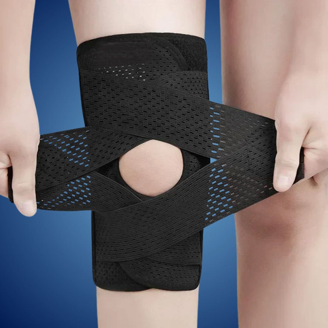Genouillère de soutien respirante unisexe, idéale sport et quotidien, pour protection et soulagement douleur.