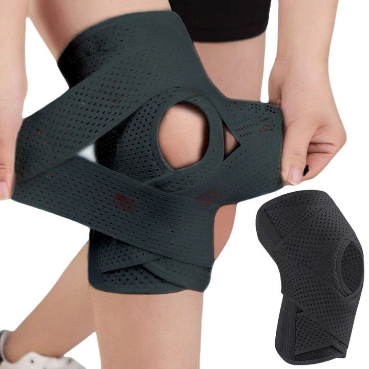 Genouillère de soutien confortable pour genou, usage quotidien. Respirante, unisexe, pour soulager la douleur.