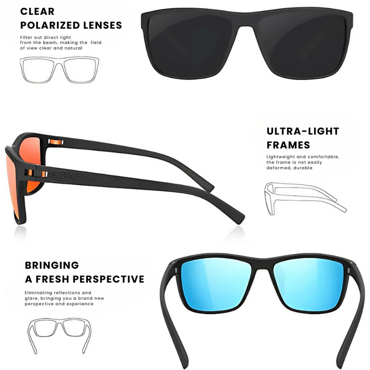 Set de 3 lunettes de soleil polarisées pour femmes. Idéales pour la mode, le voyage et protection UV maximale.