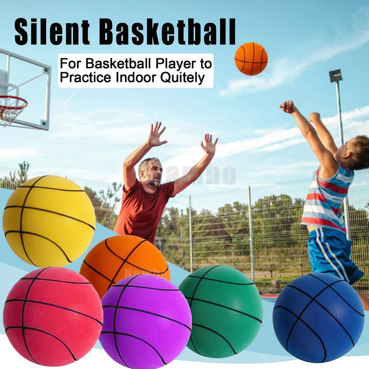 Ballon de basket silencieux unisexe en mousse, parfait pour le jeu intérieur enfant et adulte, entraînement discret.