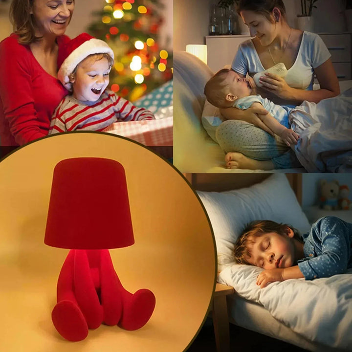 Veilleuse enfant USB rechargeable, lampe de table au design coloré, parfaite pour une lumière douce de chambre.
