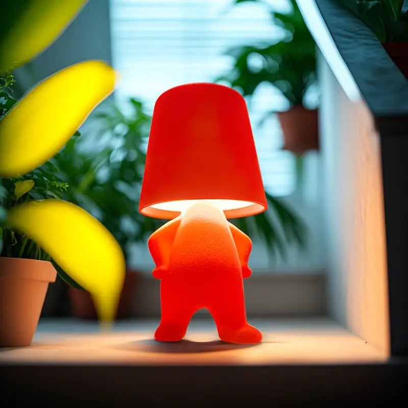 Cadeau enfant idéal: lampe de table colorée, veilleuse moderne rechargeable pour décorer une chambre joyeuse.