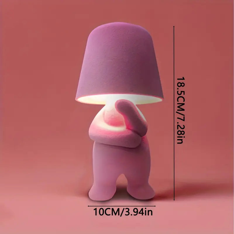 Veilleuse enfant design coloré, lampe de table portable et rechargeable, parfaite pour la lumière nocturne.