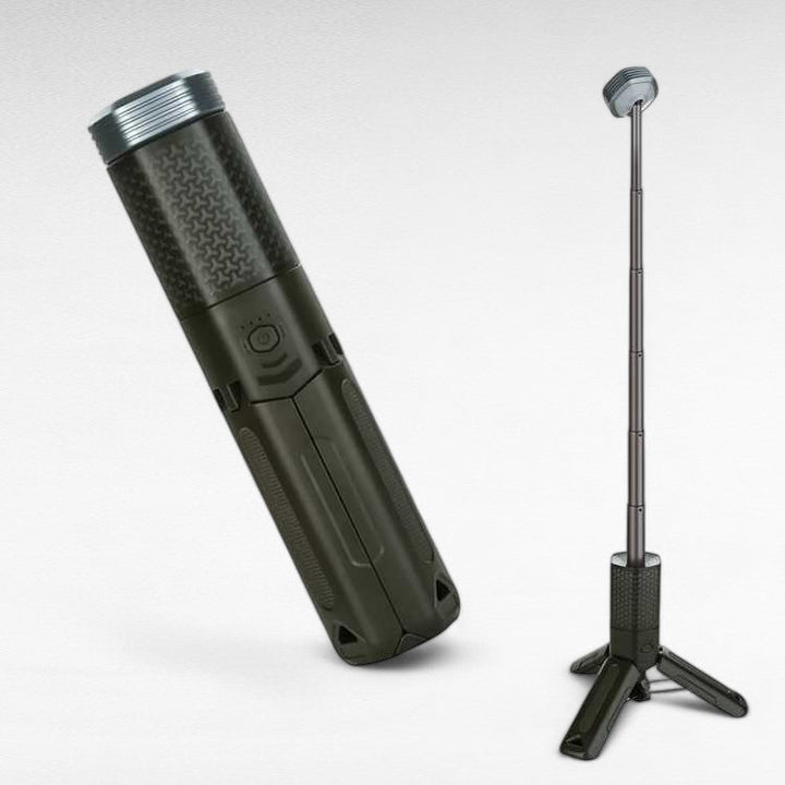 Lampe de camping LED polyvalente, lumière d'appoint portable avec autonomie, idéale pour toutes activités extérieures.