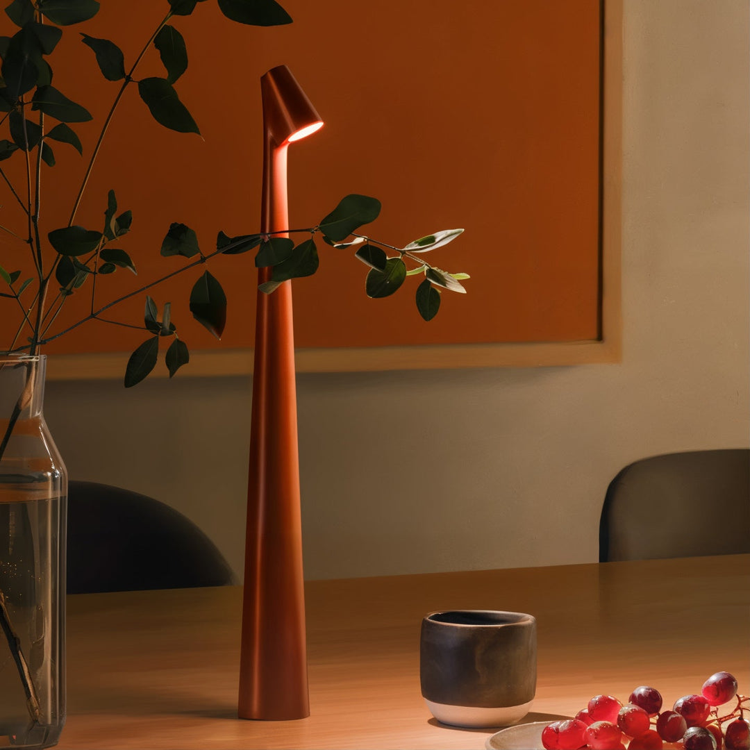 Lampe LED portable LumiTouch, contrôle tactile, idéale pour une décoration intérieure moderne et pratique.