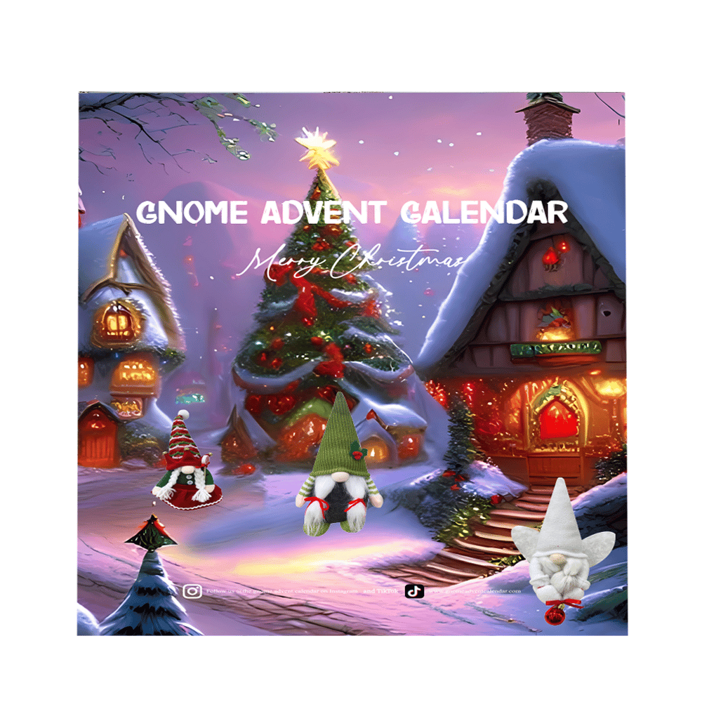 Calendrier de l'Avent Noël, elfes doux, idéal cadeau enfant pour compte à rebours festif.