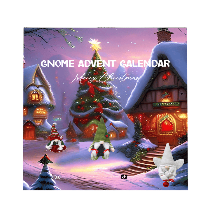 Calendrier de l'Avent Noël, elfes doux, idéal cadeau enfant pour compte à rebours festif.