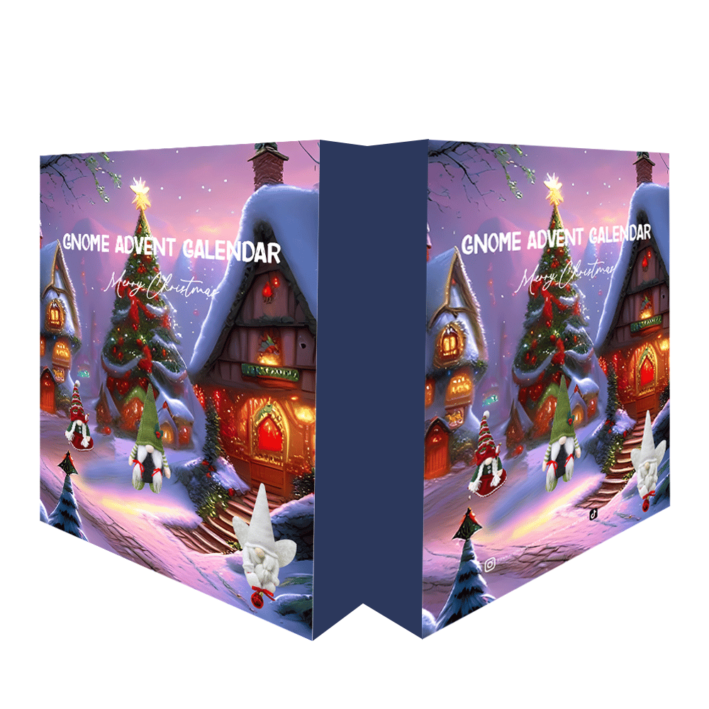 Décoration de Noël magique: Calendrier de l'Avent elfes en peluche pour un décembre féerique.
