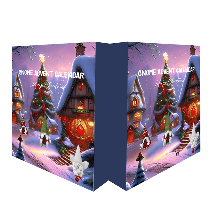 Décoration de Noël magique: Calendrier de l'Avent elfes en peluche pour un décembre féerique.
