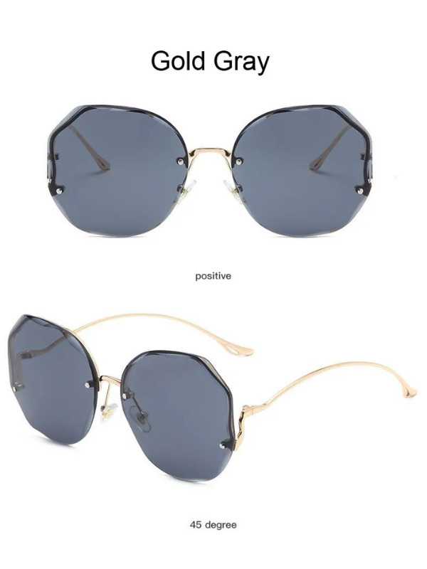 Look d'été: lunettes de soleil dégradées luxe, unisexe, chic et avec protection UV optimale.