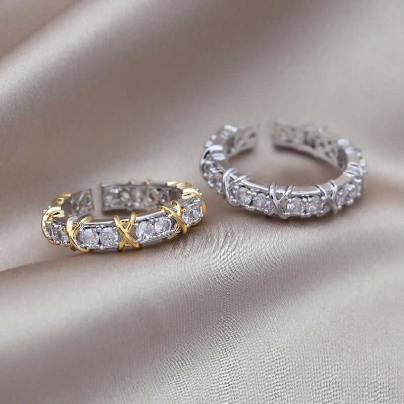 Bague bien-être ajustable en titane, soulage l'anxiété et soutient la digestion, bijou anti-stress pour femme.
