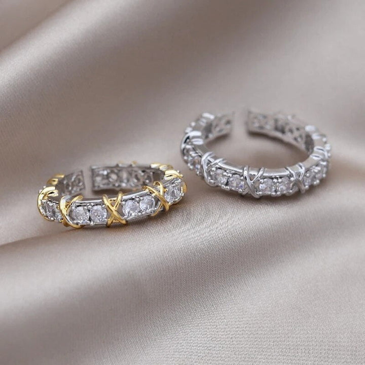 Bague bien-être ajustable en titane, soulage l'anxiété et soutient la digestion, bijou anti-stress pour femme.