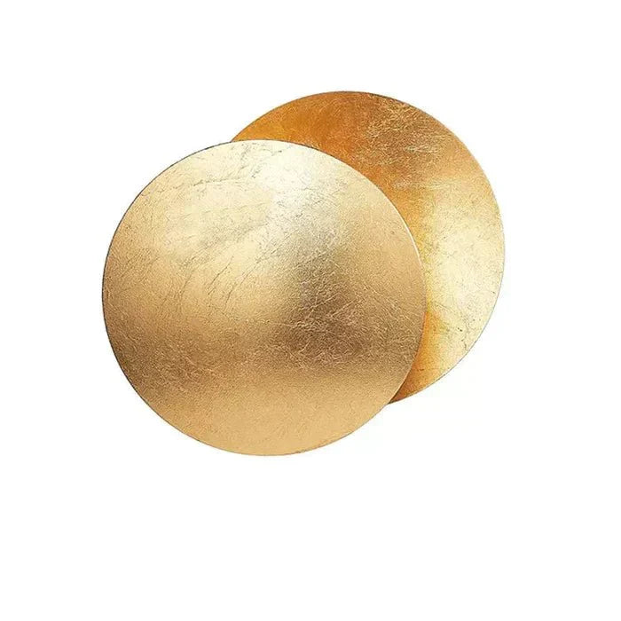 Décoration murale lumineuse LED, design eclipse solaire, couleur or pour un intérieur chic et moderne.