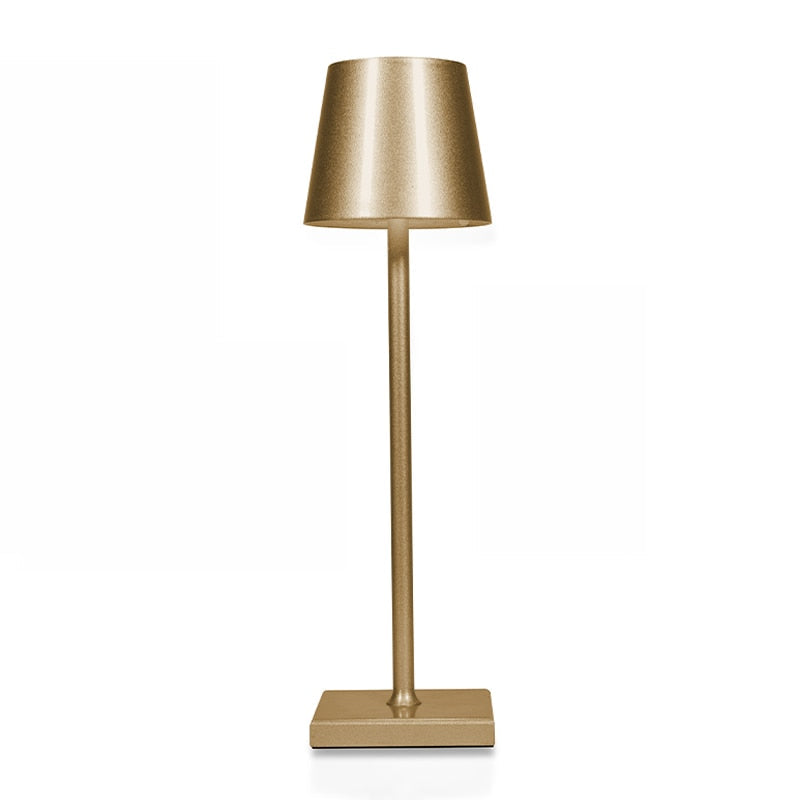 Lampe de table LED rechargeable sans fil, éclairage décoratif moderne pour intérieur/extérieur.