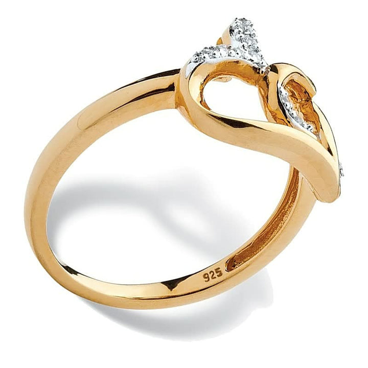 Bague cœur élégante pour femme, finition or brillant, un bijou intemporel.