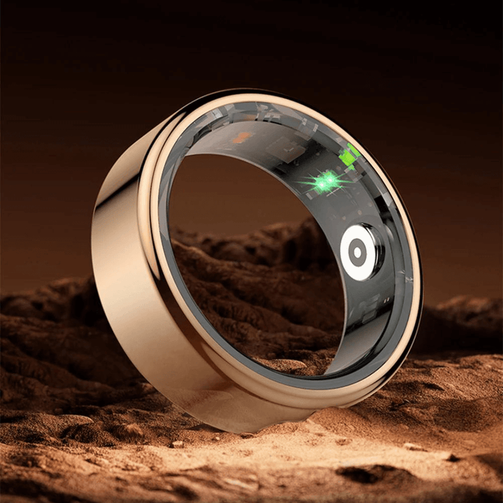 VitaRing, bague de suivi de santé mixte en titane. Design élégant pour homme et femme, technologie fitness.