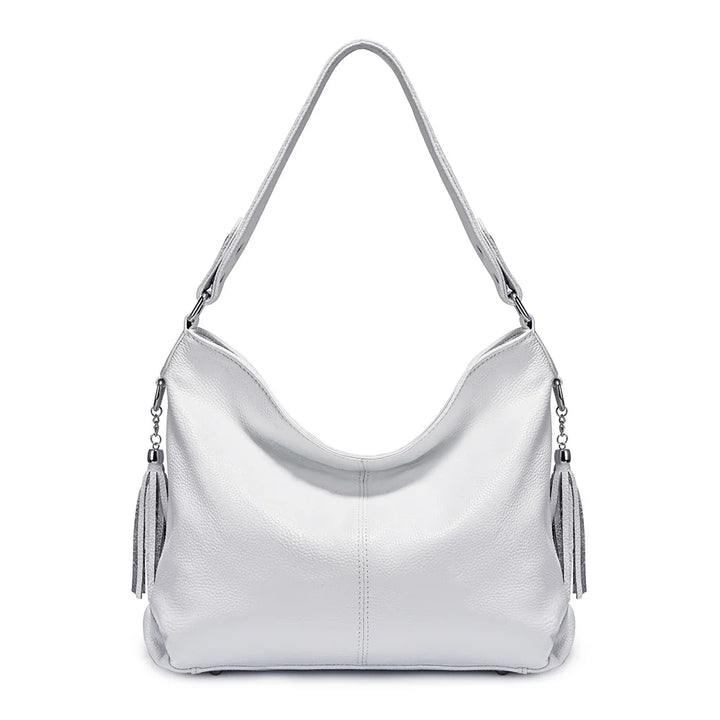 Grand sac épaule noir pour femme, parfait pour le travail ou les sorties, très fonctionnel.