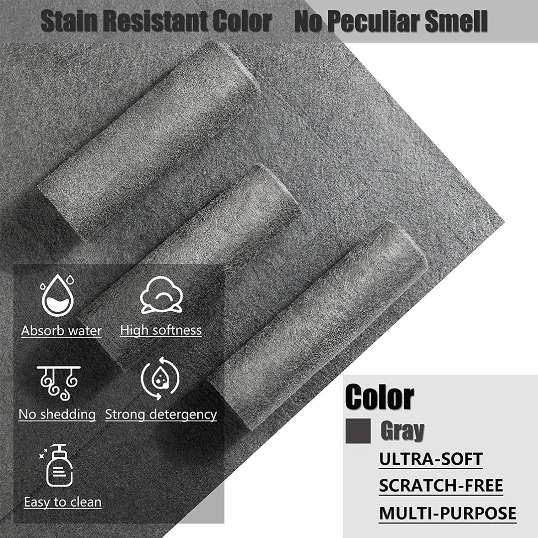 Chiffon microfibre réutilisable et écologique, offre un nettoyage sans traces pour un intérieur toujours brillant.