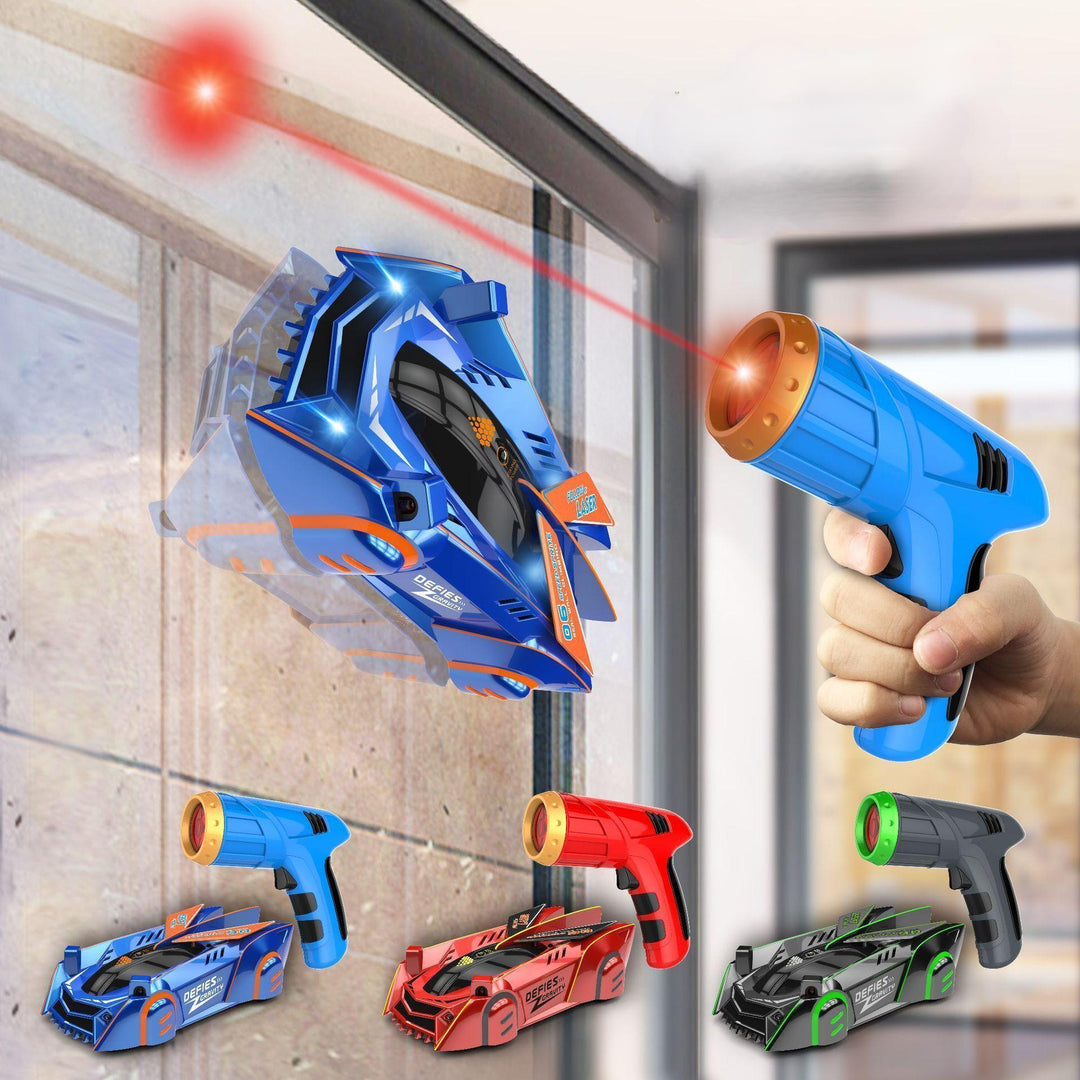 Idée cadeau: Jouet voiture télécommandée laser murale anti-gravité, pour garçons et filles passionnés.