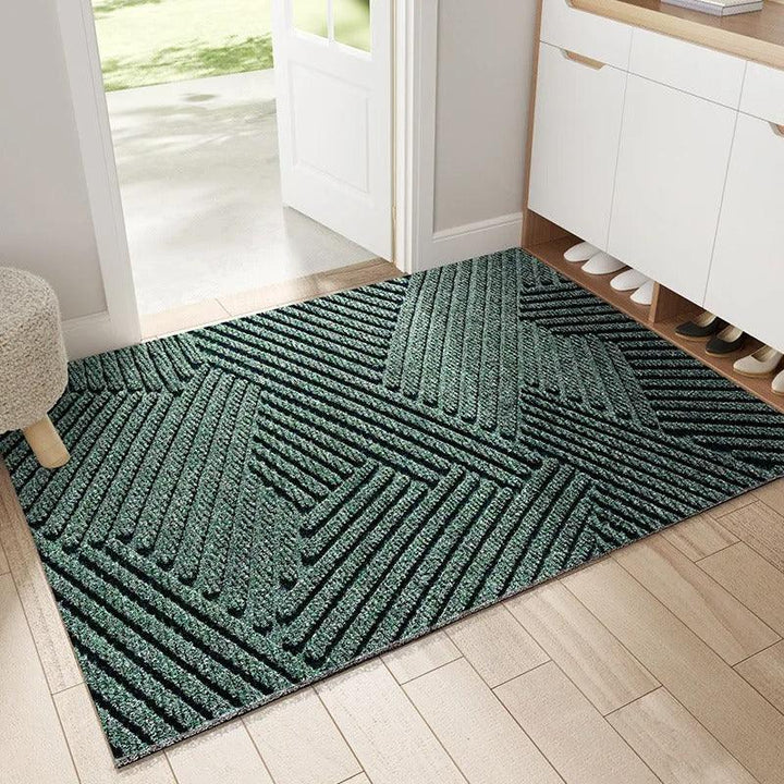 Tapis de porte robuste antidérapant, idéal intérieur/extérieur pour propreté et protection du sol de votre maison.