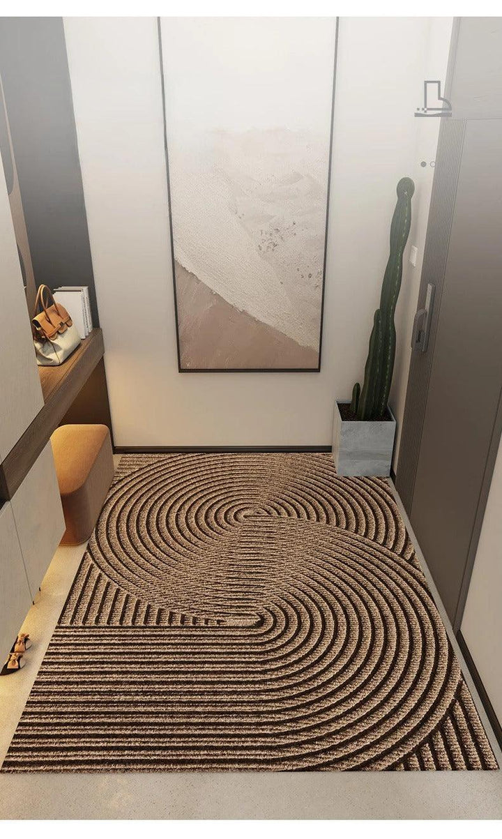 Tapis de porte antidérapant, résistant à l'humidité pour extérieur pluvieux, assure une sécurité optimale.