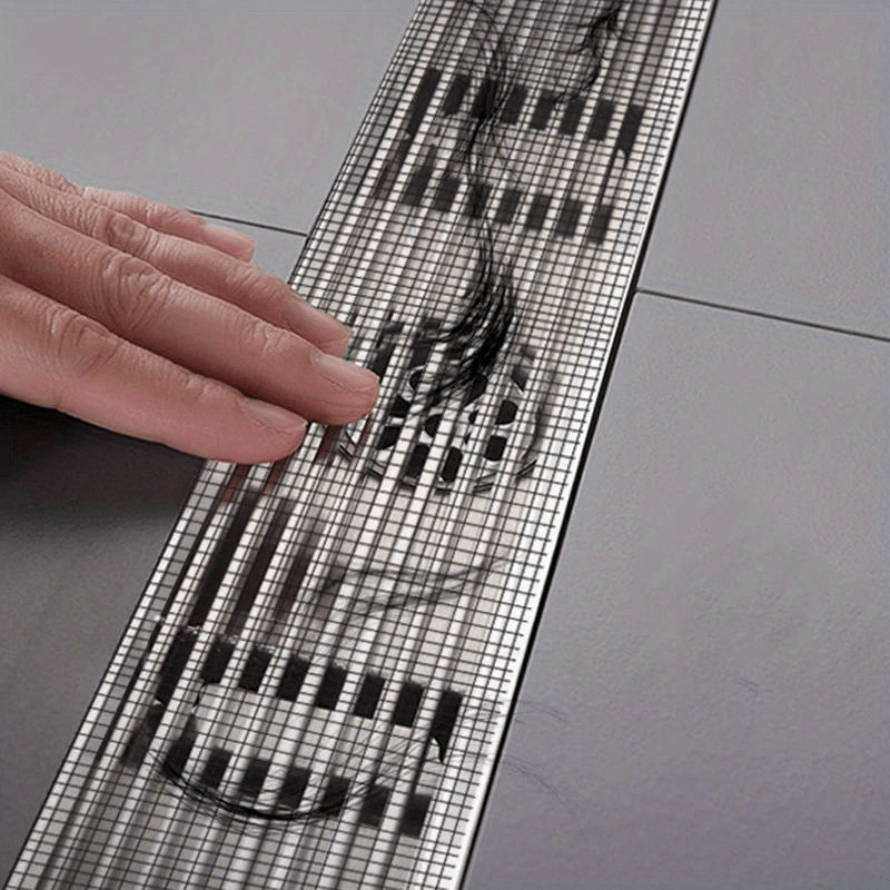 Bande de grille adhésive 5m pour évacuation, anti-bouchon et filtre cheveux, idéale salle de bain/cuisine.