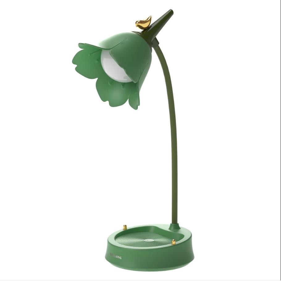 Lampe LED florale pour table, lumière d'ambiance douce, portable et design moderne pour l'intérieur.