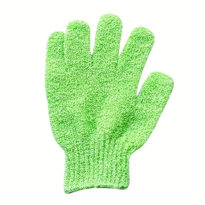 Accessoire de bain unisex: gants exfoliants pour un spa maison et une peau lumineuse.