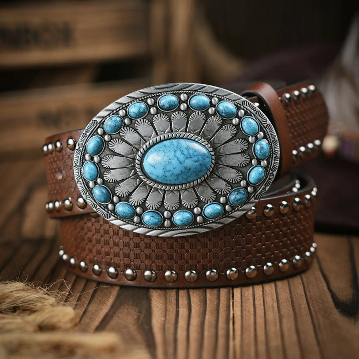 Ceinture unisexe style western, boucle taureau sculptée. Accessoire mode polyvalent, parfait cadeau tendance pour tous.
