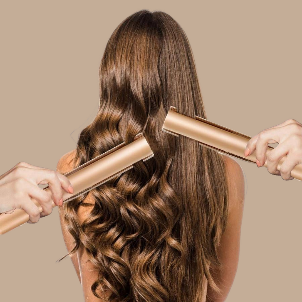 Styler 2-en-1 KaysHair, outil indispensable pour lisser, boucler et coiffer vos cheveux.