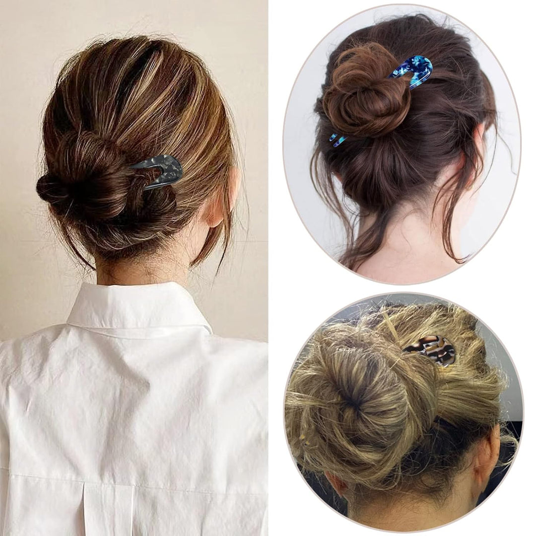 Jeu d'épingles à cheveux en U pour chignons, essentielles pour un style chic et une fixation impeccable de vos coiffures.