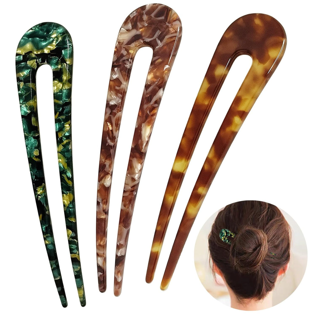 Épingles à cheveux en U pour chignon élégant, accessoire de coiffure femme, maintien sûr pour tous types de cheveux.