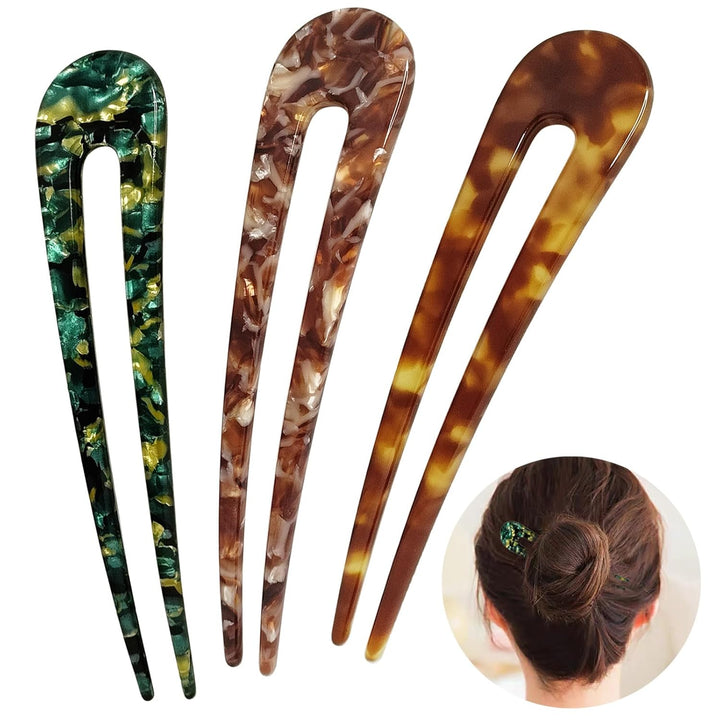 Épingles à cheveux en U pour chignon élégant, accessoire de coiffure femme, maintien sûr pour tous types de cheveux.