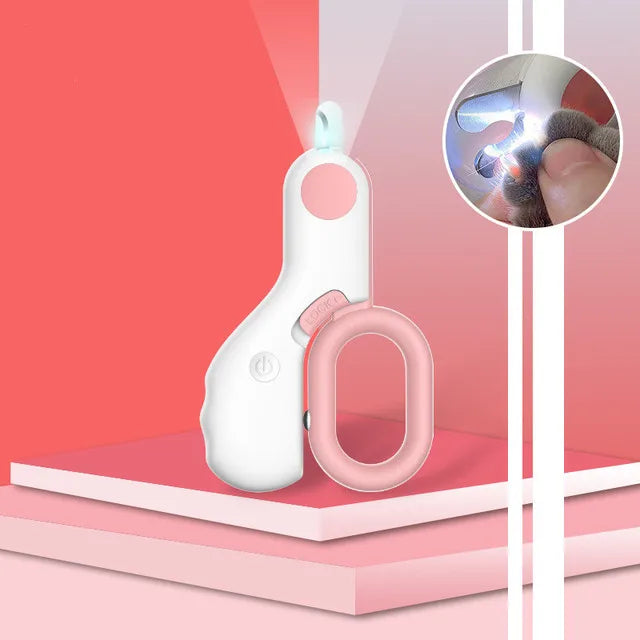 Coupe-ongles lumineux pour chiens et chats. Sécurité accrue pour le soin des griffes de vos compagnons à la maison.