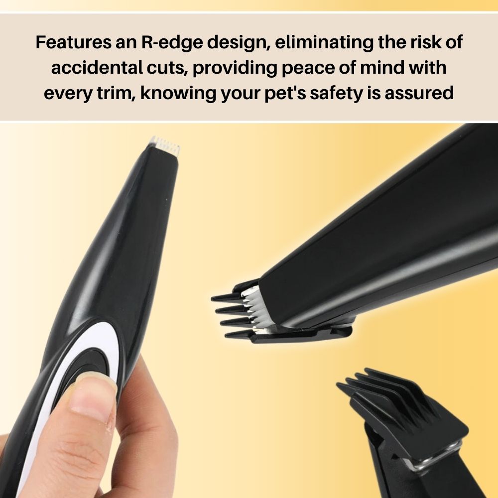 Kit de toilettage électrique pour animaux avec tondeuse précision et accessoires.