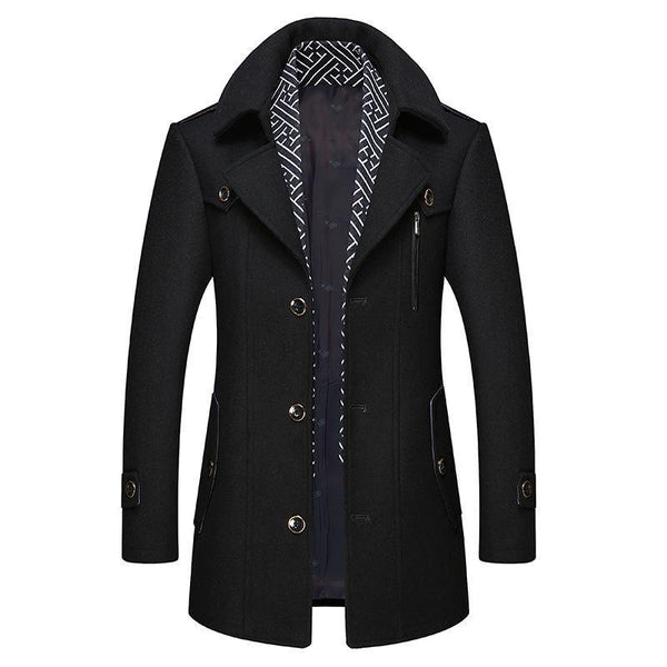 Manteau long homme élégant, parfait pour un look professionnel ou décontracté chic. Grande qualité.