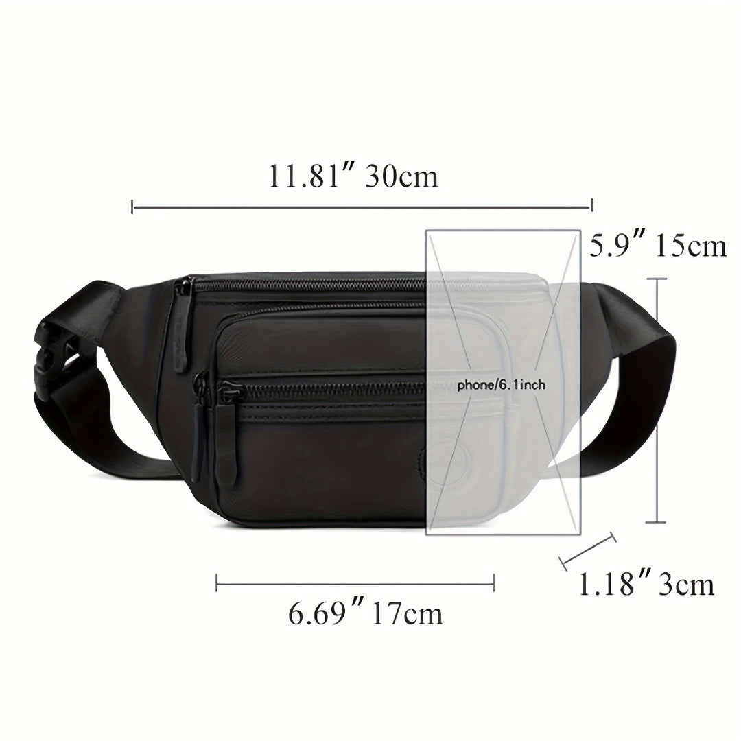 Sac banane homme polyvalent et résistant à l'eau, accessoire essentiel pour le sport et les activités extérieures.