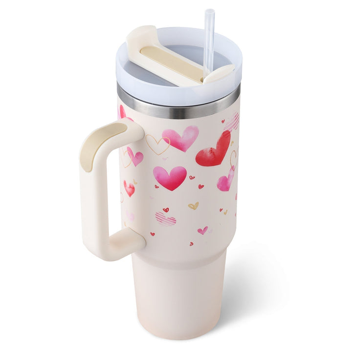 Grande tasse isolante pour l'hydratation, convient pour bureau, sport, voyage.