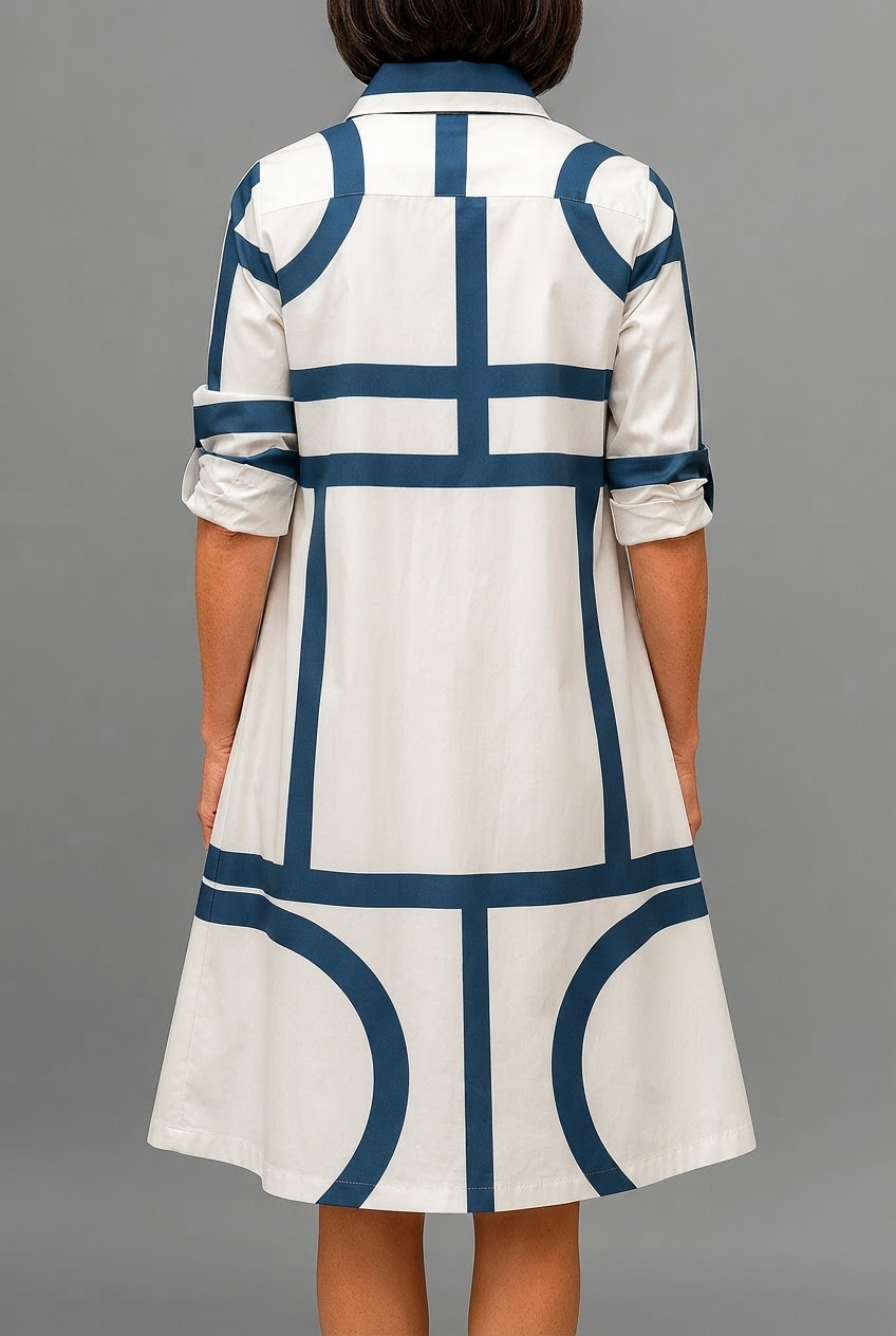 Robe midi élégante et longue pour femme, look chic et sophistiqué. Confortable et fluide, idéale pour le printemps/été.