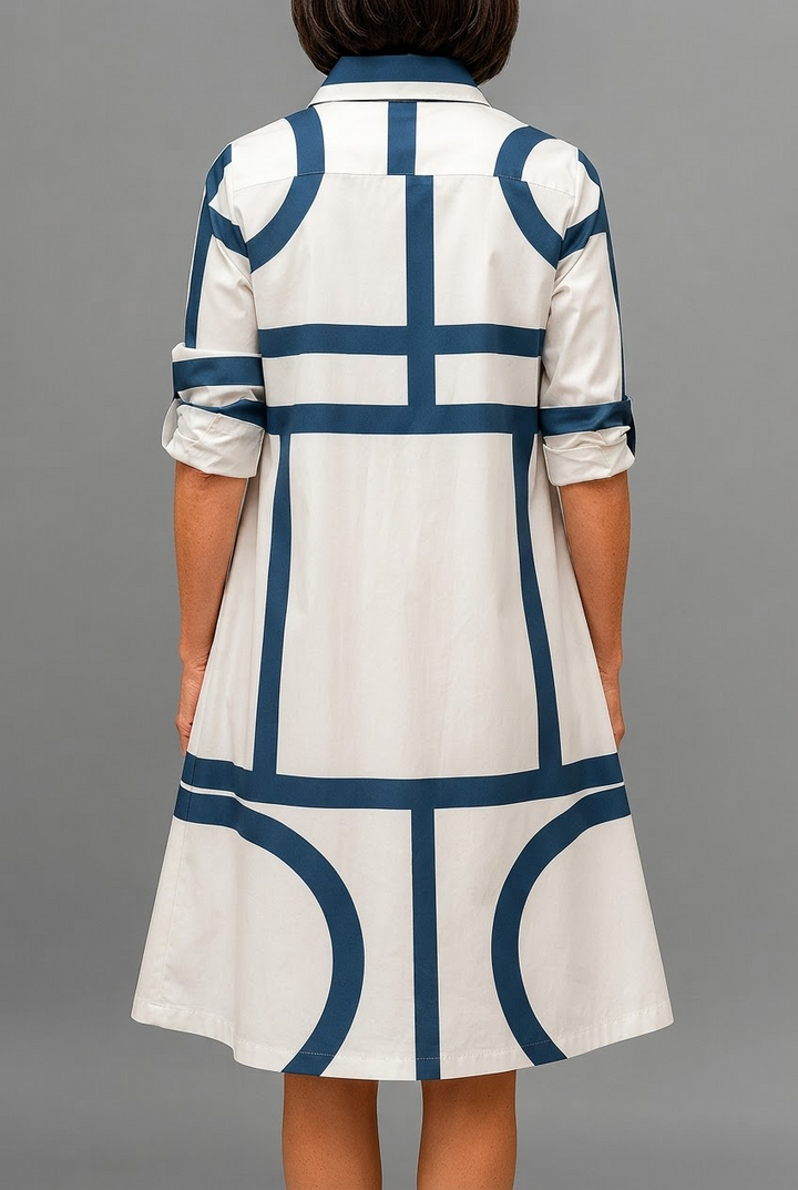 Robe midi élégante et longue pour femme, look chic et sophistiqué. Confortable et fluide, idéale pour le printemps/été.