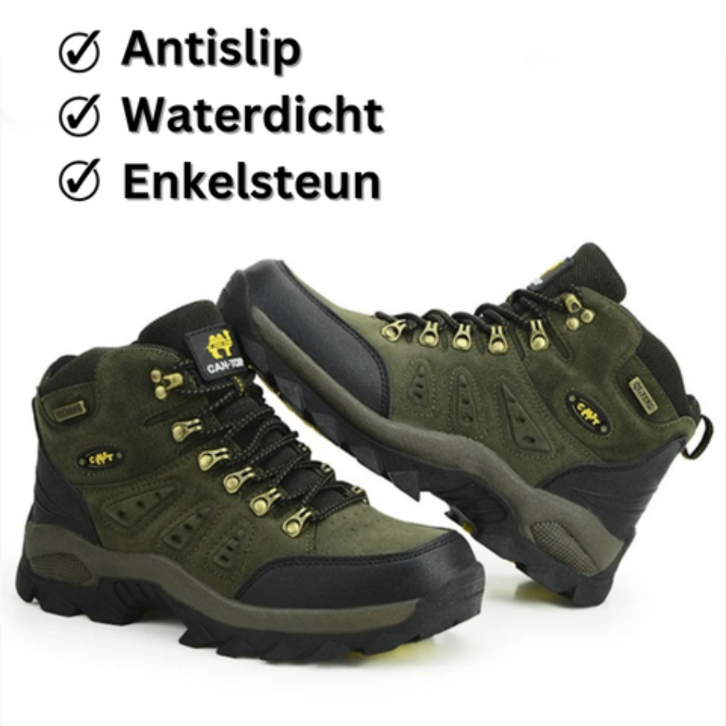 Chaussures de randonnée robustes pour hommes. Idéales pour le trekking, l'extérieur et l'aventure sur tous sentiers. Grand confort.