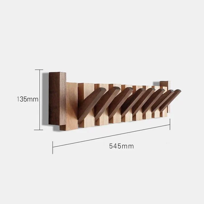 Porte-manteau compact et stylé, design touches de piano. Solution gain de place pour l'entrée, avec patères pratiques.