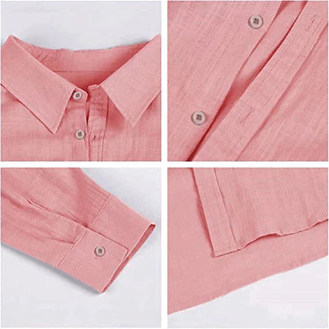 Chemise homme élégante, manches longues, col classique, coupe régulière, pour un style soigné et masculin.