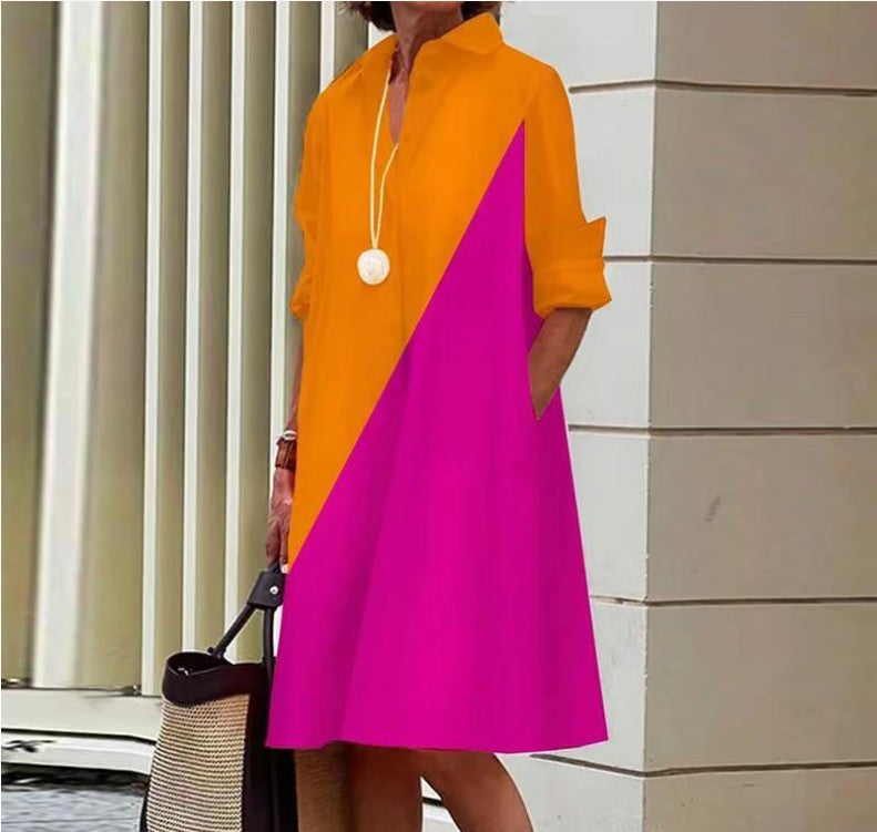 Robe midi décontractée et élégante pour femme, parfaite pour allier confort et mode urbaine chic.