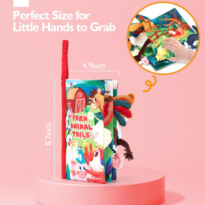 Livre d'activités sensoriel, couleurs vives et textures multiples pour bébé curieux.