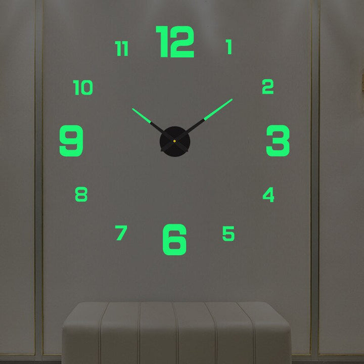 Horloge murale lumineuse design moderne grand format, apporte une touche chic et fonctionnelle à votre intérieur.